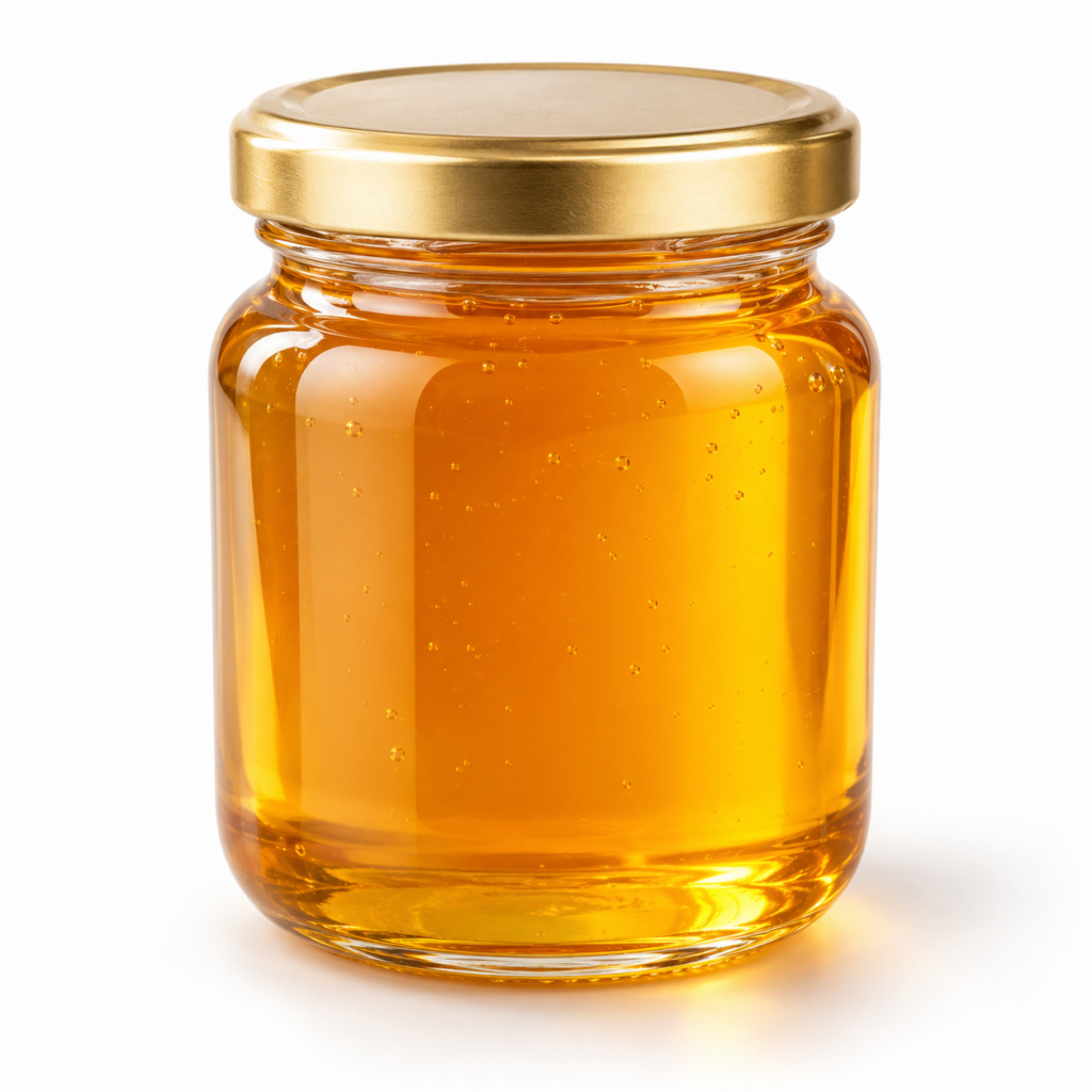 Pure honey product photo